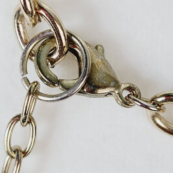 Faceted Black Acrylic Discs Statement Necklace Faux Glass Gold Tone 20" VGC - Picture 9 of 10